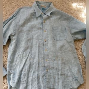 Tommy Bahama men’s XL 100% linen shirt. Excellent used condition.